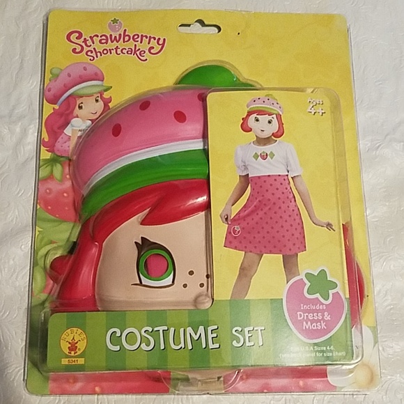 Strawberry Shortcake Other - Strawberry Shortcake Costume Set Size 4-6 NEW